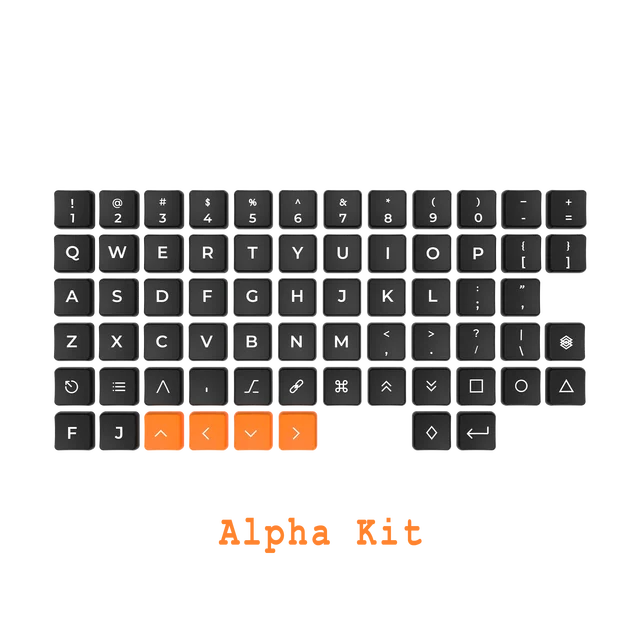 Chosfox Choc Low Profile PBT Keycaps for Kailh Chocolate switch