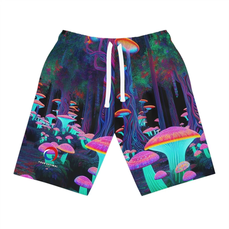Psychedelic Mushroom Graphic 3D Printed Short Pants For Men Kids Clothes Hawaiian Beach Shorts Casual Fashion Shorts Mens Pants 5
