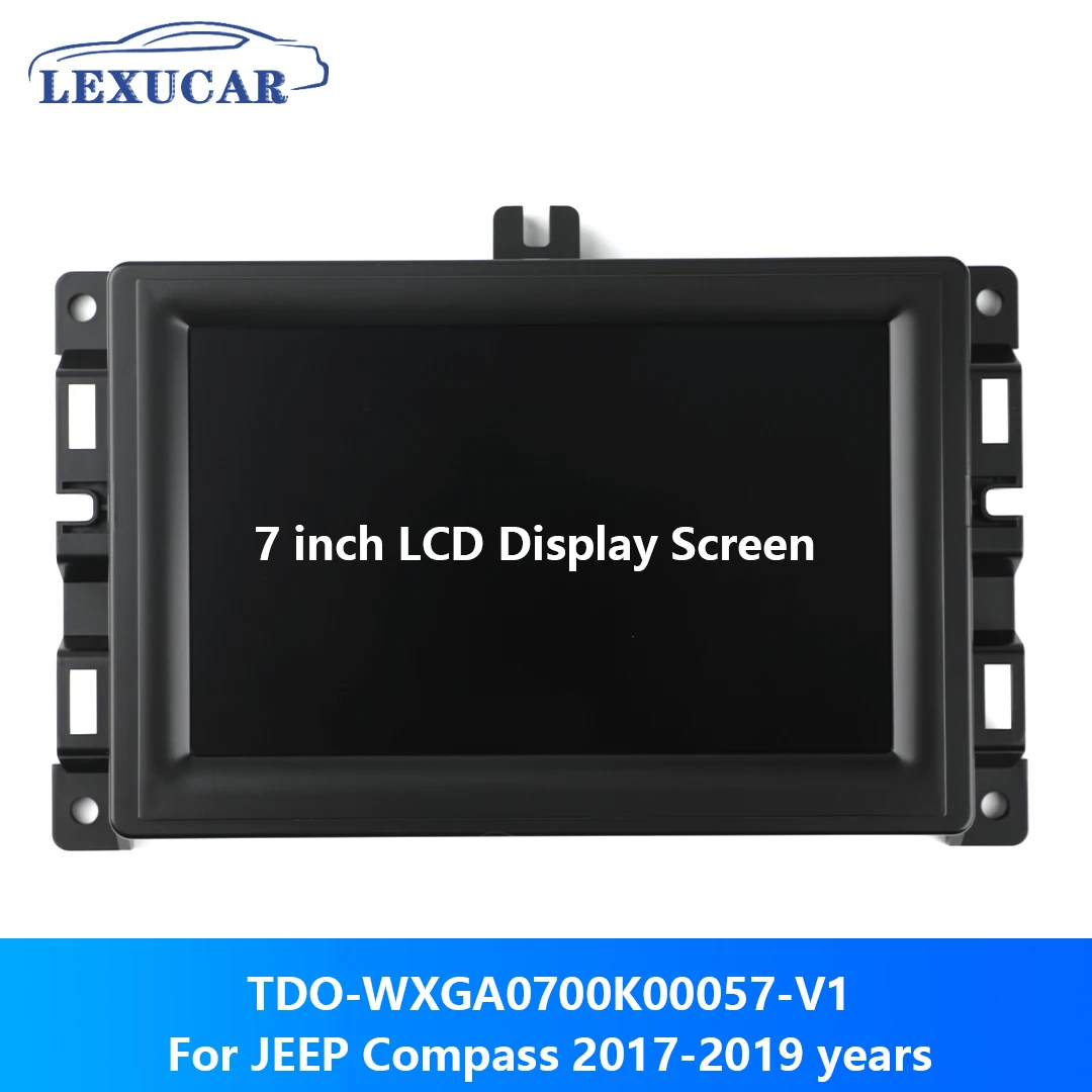 

7 inch LCD Display Touch Screen with Frame TDO-WXGA0700K00057-V1 For JEEP 2017-2020 COMPASS Radio TDO-WXGA0700K00033-V2