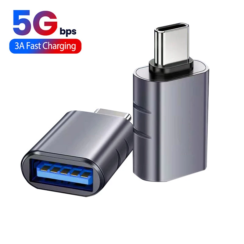 

2Pcs Type C to USB Adapter ,USB C Male to USB 3.0 Female Adapter Compatible with More Type C Devices