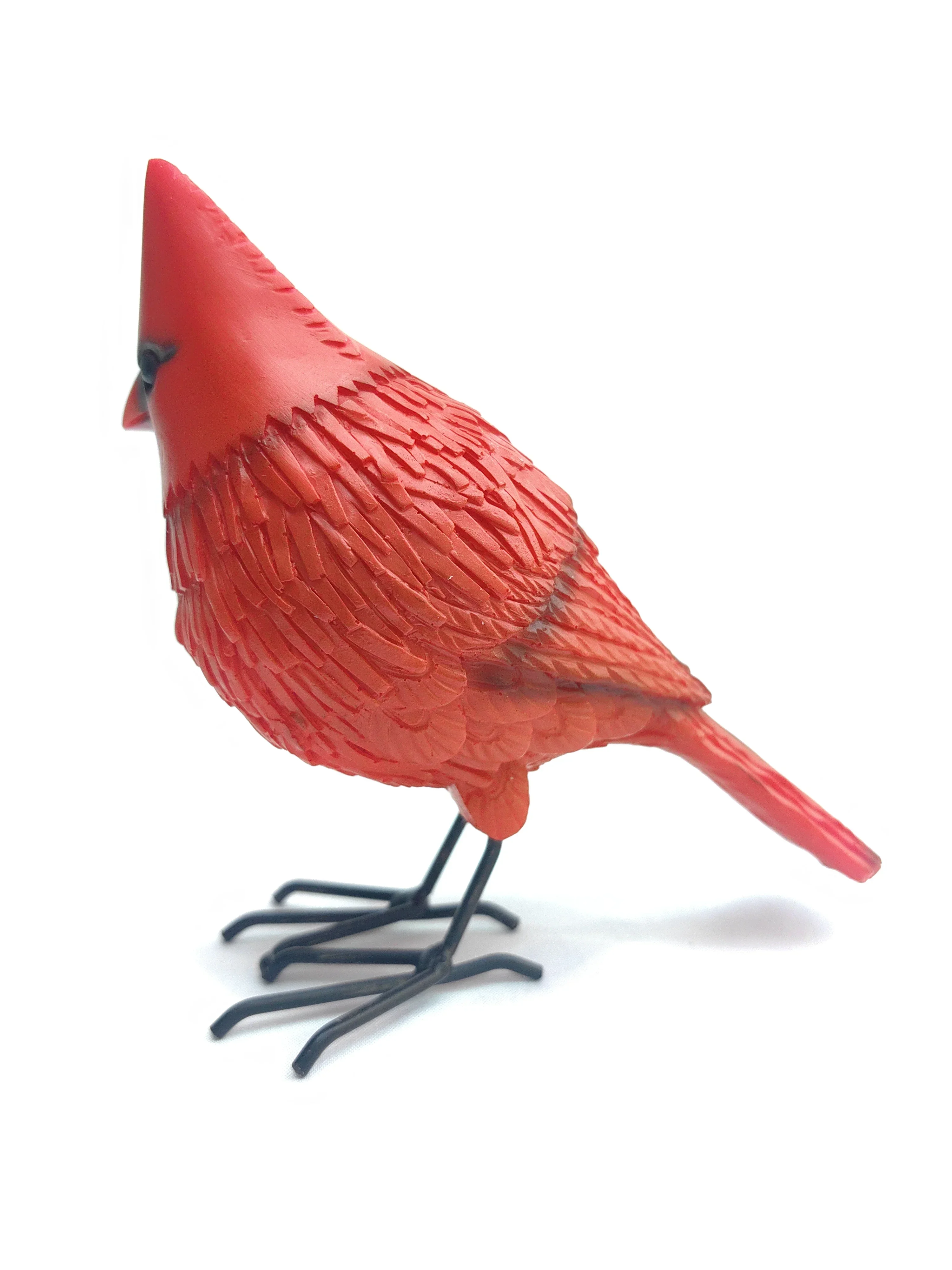 Cardinal Grosbeaks Red Bird Resin Sculpture Living Room Bedroom Decoration Crafts Festival Gifts Yard Ornament Outdoor