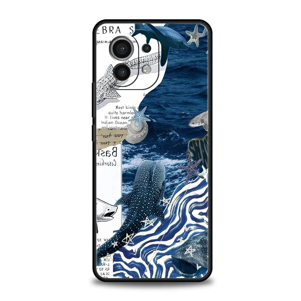 Ocean Whale Shark Swimming Soft TPU Phone Case