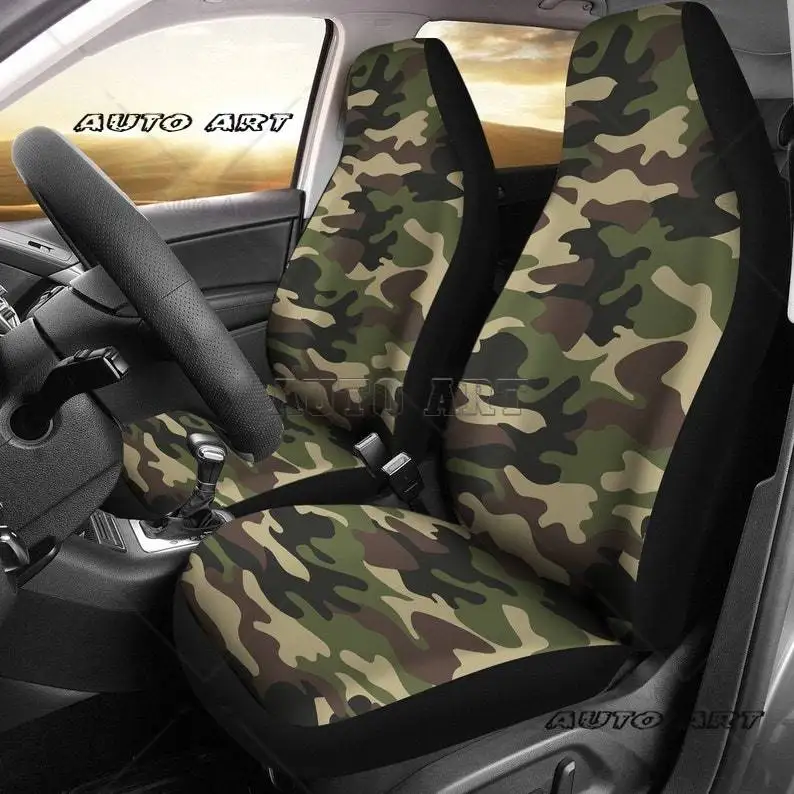 Coprisedili Per Auto Mimetici Verdi Coppia 2 Coprisedili Per Auto Anteriori Coprisedili Per Coprisedili Per Auto Accessori Per Auto