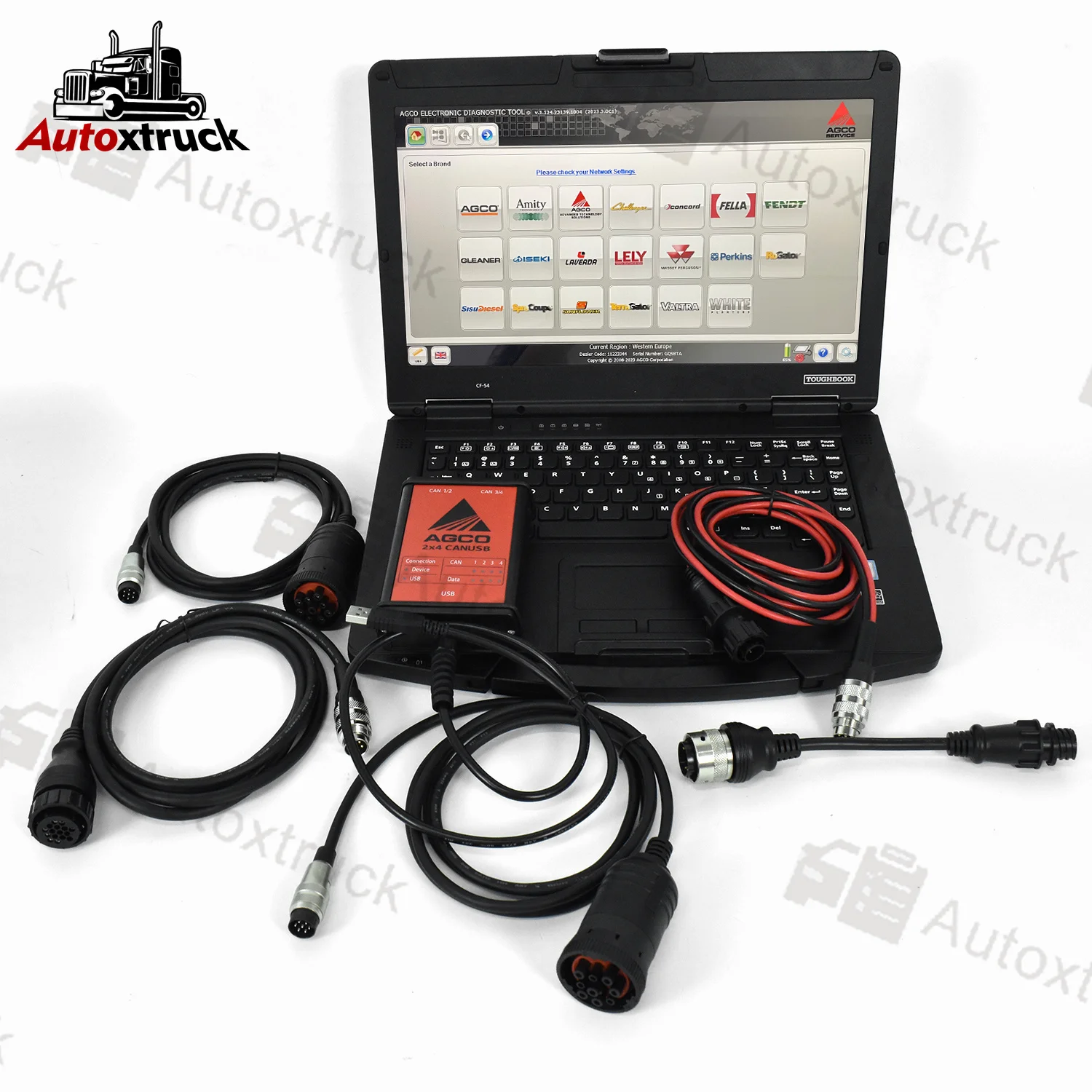 

CF54 Laptop For AGCO CANUSB EDT Massey Ferguson FENDT OEM AGCO Electronic Tractor Diagnostic Tool Agricultural Scanner Tool