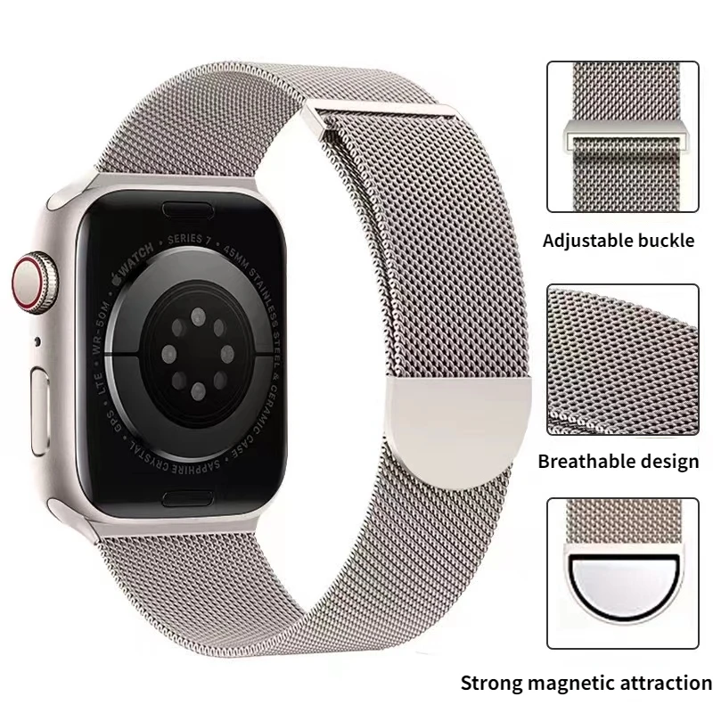 Elegant Milanese Magnetic Metal Wristband