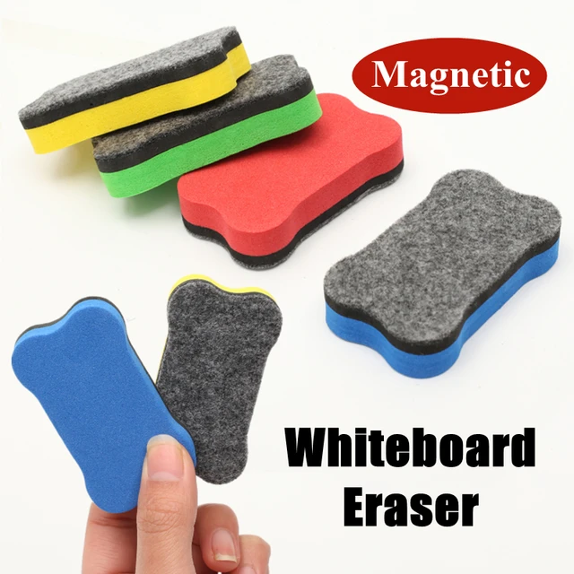 10Pcs Green+Black Mini Felt Cloth Whiteboard Dry Eraser Erase Pen Board Kid  Marker School Office supplies