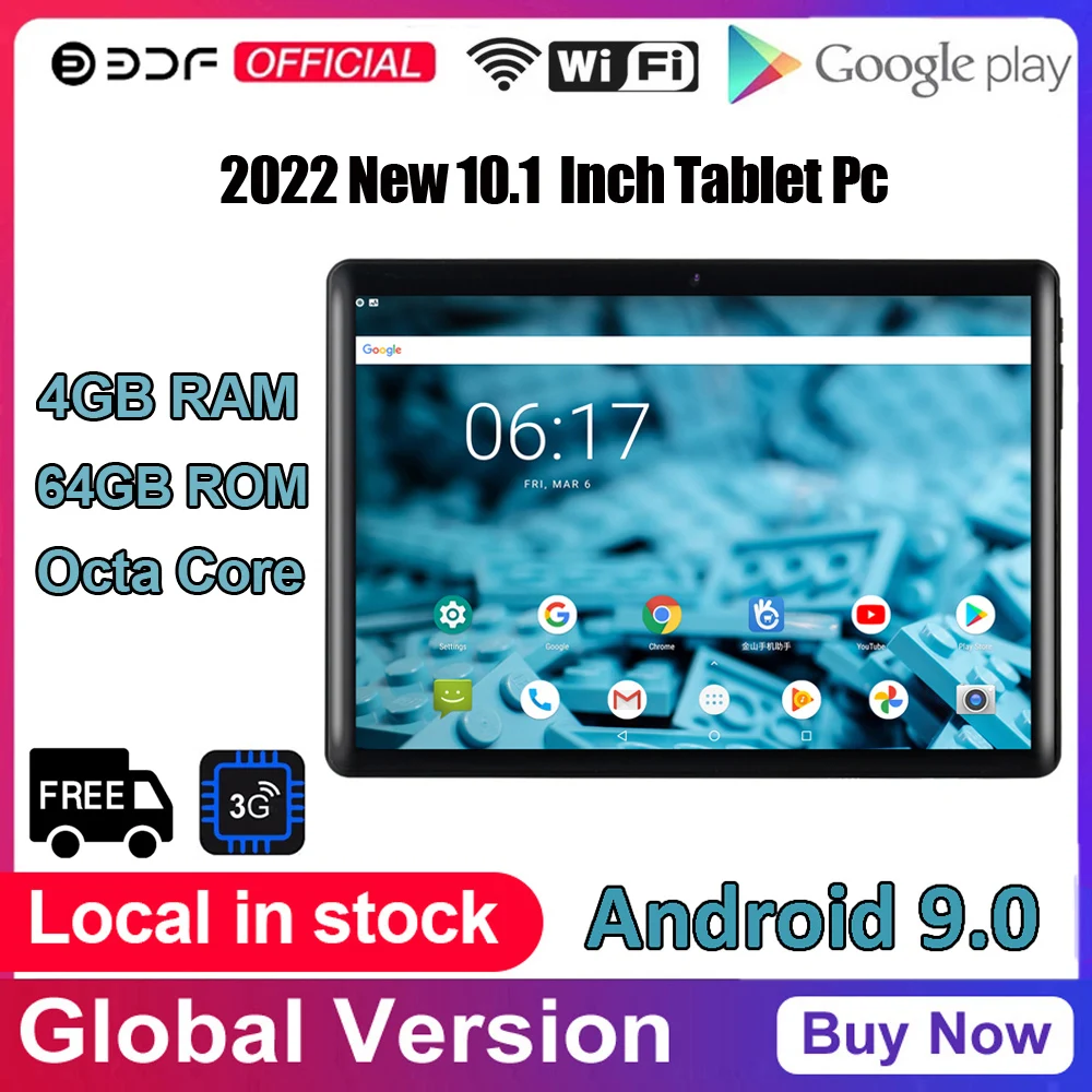 Планшет Hipad Pro на Android 10 1 восемь ядер экран 9 0 дюйма 4 Гб + 64 ГБ | Компьютеры и офис