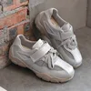 AUTUSPIN Summer Popular Women Sneaker Fashion Leather Patchwork Mesh Shoes Street Style Students Tide Sports Sneakers Size 35-39 4