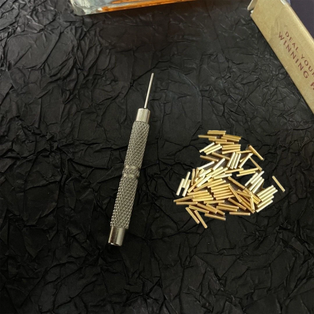 MetalPunchAndCopperHingePinsRepairSetForZippoKeroseneLighter