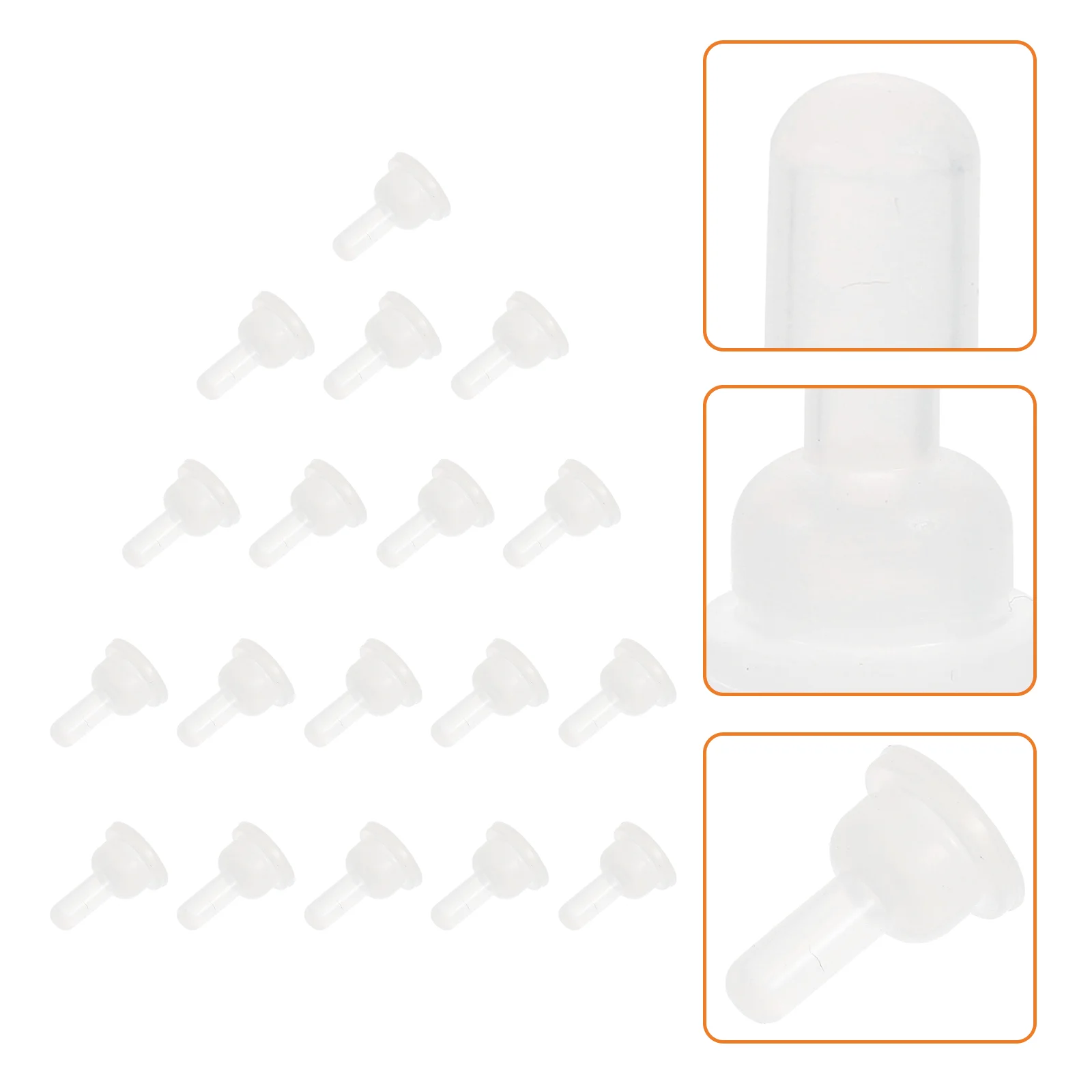 

Pet Feeding Bottle Nipples 40Pcs Silicone Pacifier Milk Replacement for Puppies and Cats