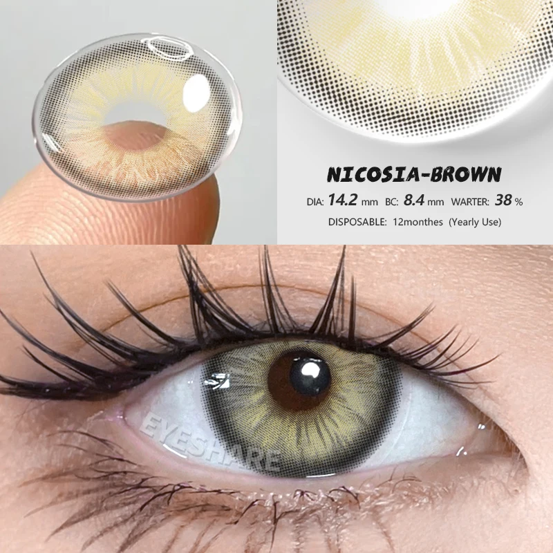 Radiant Gray Cosmetic Contact Lenses - Enhance Your Natural Eye Color