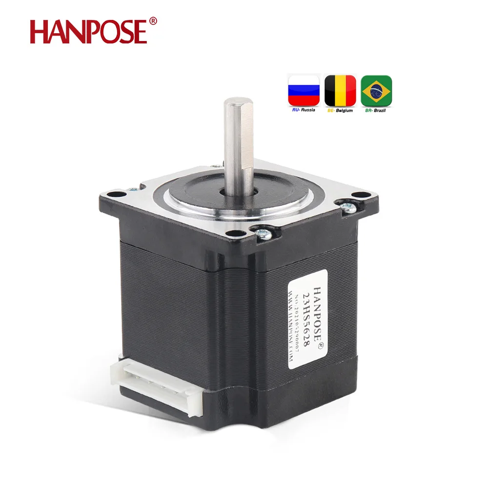 HANPOSE 23 stepper motor model 23HS4128 23HS5128 23HS5628 23HS7628 shaft diameter 8mm four-wire system 57 series motor stepper motor