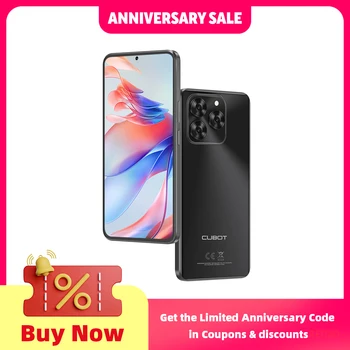 Cubot Note 60 Smartphone, Android 15, 7.2-inch 120Hz Display, Octa-core,16GB(6+10GB )RAM 128GB ROM, 48MP Camera, 7000mAh Battery