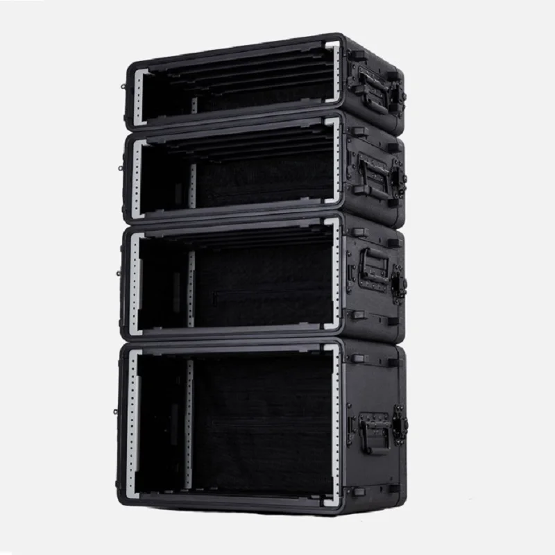 Tool Organizer Tool Cabinet Flight Case Stage Audio Amplifier Organizer Portable Toolbox Shockproof PE Plastic Microphone Receiver Box