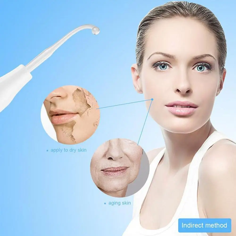 Skin Therapy Wand Facial Therapy Wand Facial Beauty Wand Portable Handheld High Frequency Skin Therapy Wand Machine for Acne Treatment Skin Tightening Wrinkle Reducing