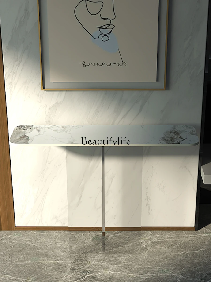 

Acrylic Light Luxury Console Modern Minimalist Home Creative Entrance Cabinet