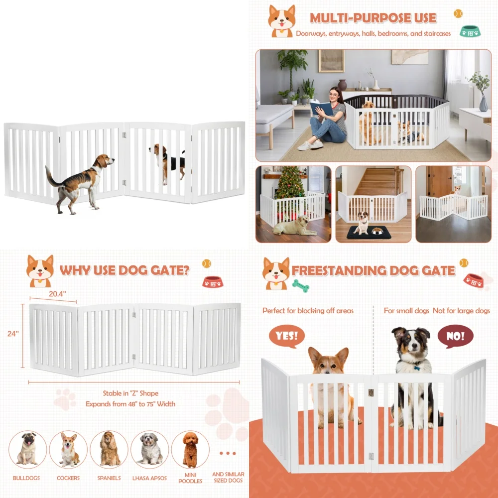 Foldable Indoor Dog Gate 1