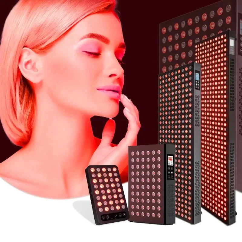 

Red Light Therapy 1500W 1000W 600W 5 Wavelength 630nm 660nm 810nm 830nm 850nm Red Lamp Panel for Skin Rejuvenation Pain Relief