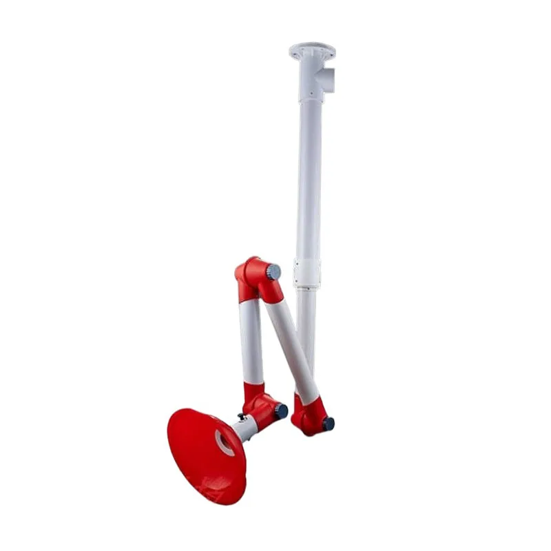 Braccio di scarico per fumo a soffitto Cappa di scarico per fumo in plastica regolabile portatile Estratto da laboratorio Strumento per fumi di olio Strumenti di aspirazione mobili