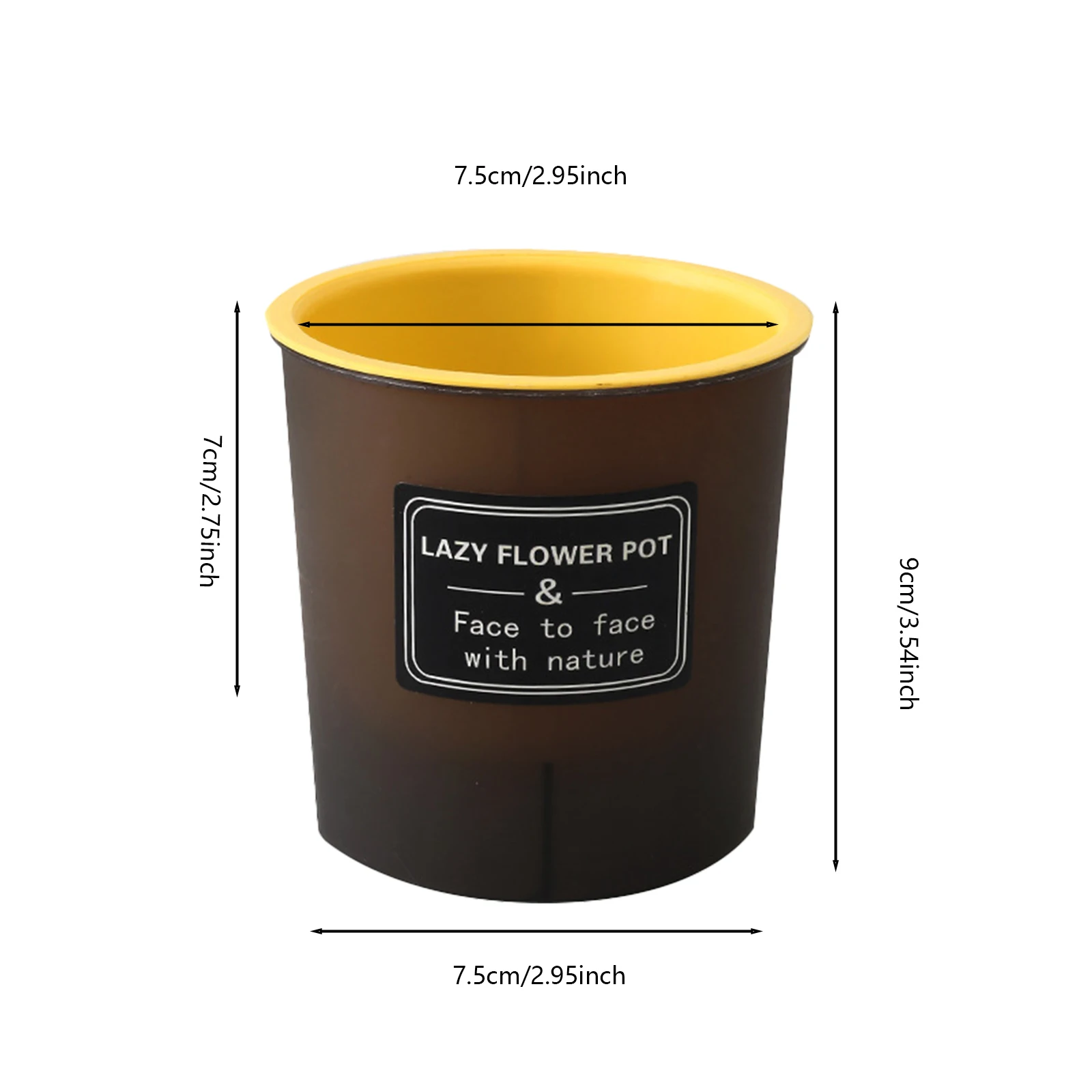 Translucent Detachable Self-Watering Flower Pot with Enhanced Drainage