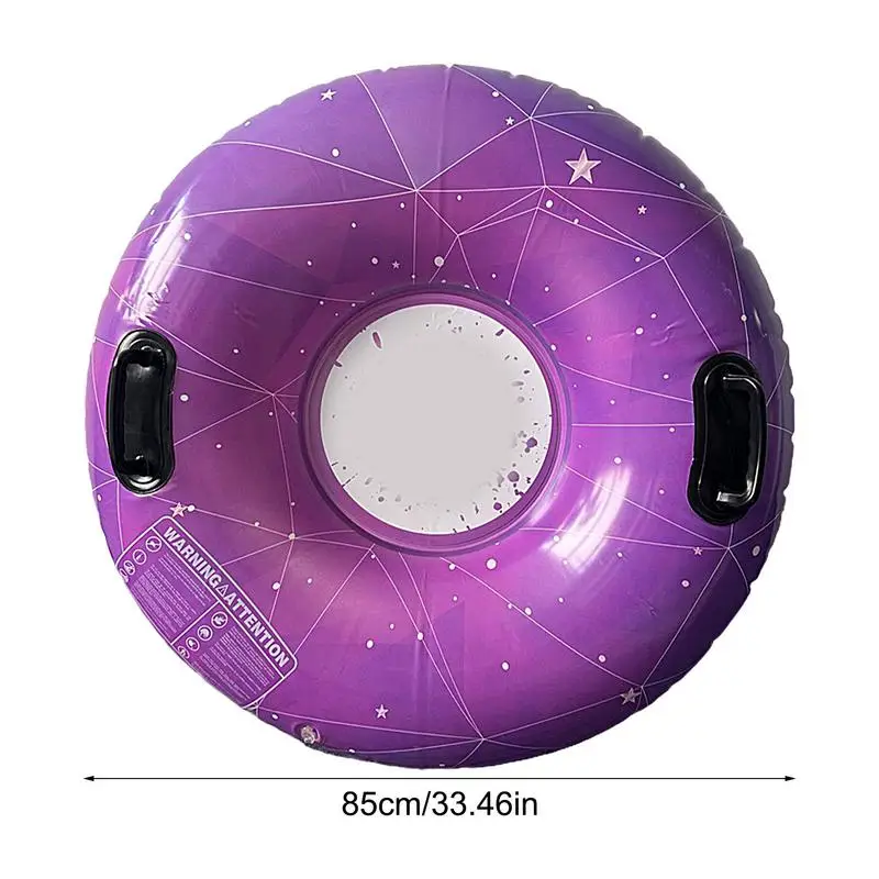Snow Tube Reusable Inflatable Sleds With Handle Funny Snow Tubes Sled Winter Outdoor Fun Toys For Family Activities Outdoor