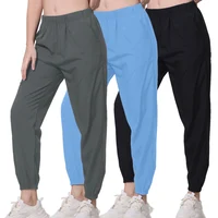 Spring And Summer Thin Ladies Quick-drying Sports Casual Pants Mesh Breathable Black Joker 9 Pants Teenagers Running Harem Pants 1