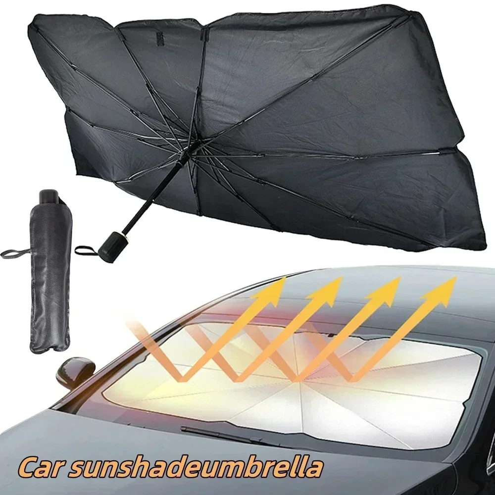 Car Front Windshield Sunshade Umbrella Summer Sun Protection Sunshade Blocking Car Interior Cooling Supplies