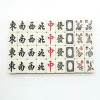 Mini Mahjong Set Portable Mahjong Board Portable Mini Mahjong Game Set for Travel Home Parties Lightweight Classic for On-the-go 2