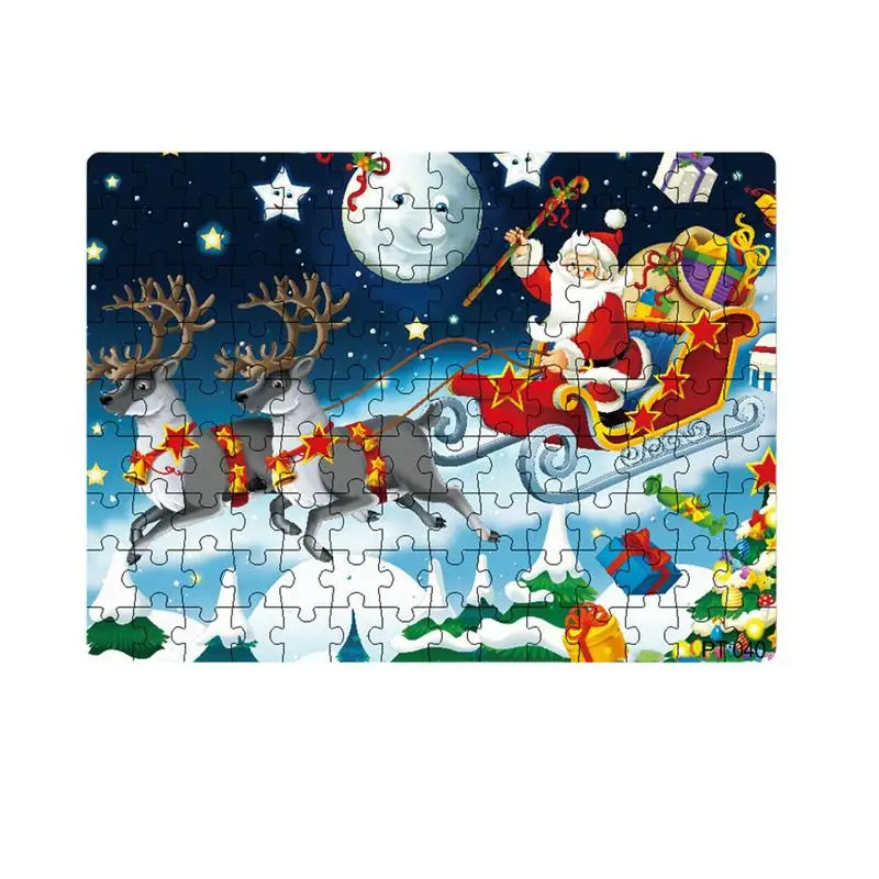 

Cardboard Jigsaw Puzzle Cardboard Jigsaw Puzzles Large Puzzle Winter Santa Claus Decoration For Girls Kids Children Ages 2-8