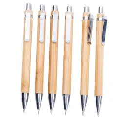 Set of 6 Eco - Friendly Bamboo Mechanical Pencils for Artistic Expression and Writing (6PCS)
