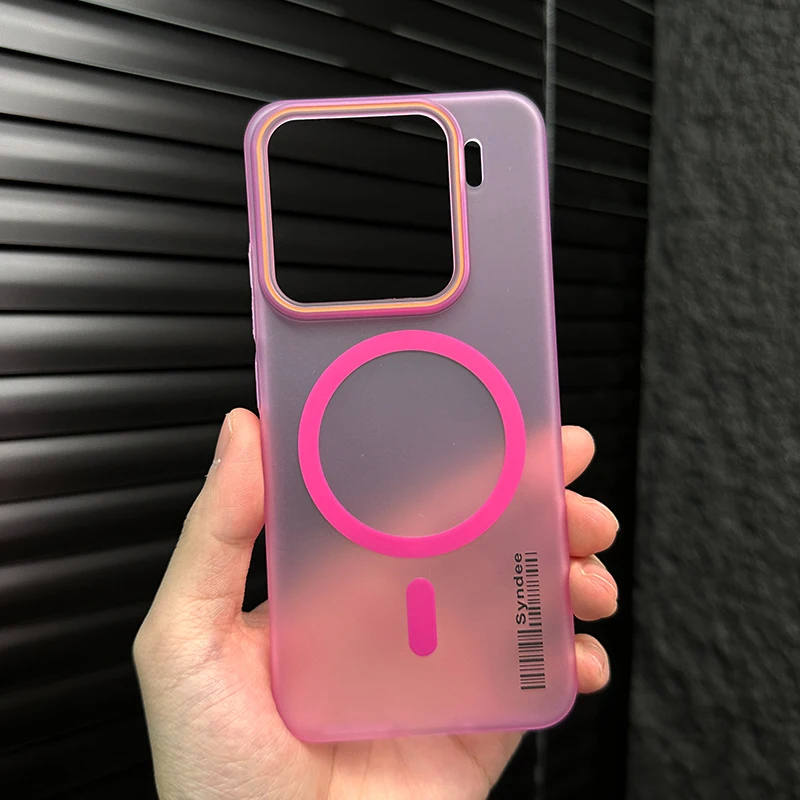 Translucent Matte Magnetic Shockproof Phone Case