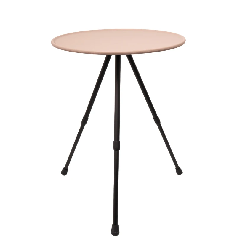 Outdoor aluminum alloy portable folding and adjustable small round table