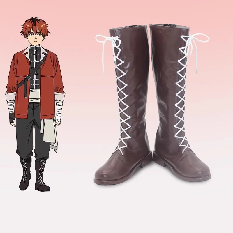 

Anime Frieren at the Funeral Stark Cosplay Shoes Party Stark Cosplay Boots Shoes PU Leather Party Props