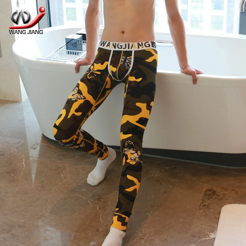 

Printing Long Johns Thermal Underwear Men Breathable Men's Winter Thin Set Cotton Man Undrewear Mens Rashguard Sets Clothing