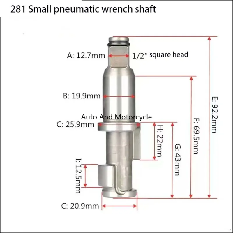 

NEW 1/2 3/4 1" inch Pneumatic Tools Air Impact Wrench Anvil Driver spindle Axis Hammer block Repair Parts