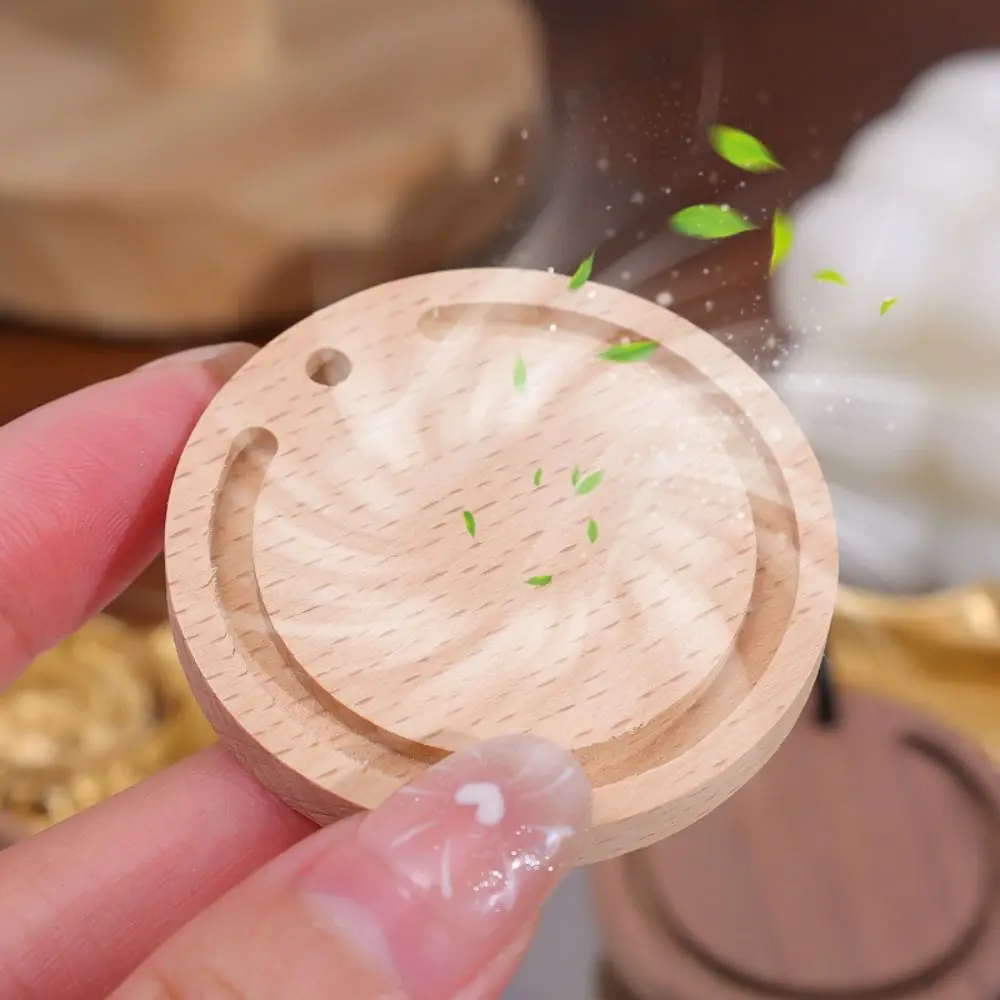 크리 에이 티브 DIY 자동차 탑재 디퓨저 나무 매달려 아로마 테라피 라운드 호두 디퓨저 나무 에센셜 오일 디퓨저 나무 펜던트