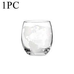 Elegant Globe Decanter Set with Lead-Free Carafe, Exquisite Wood Stand, and Premium Whiskey Glasses (1 Cup)