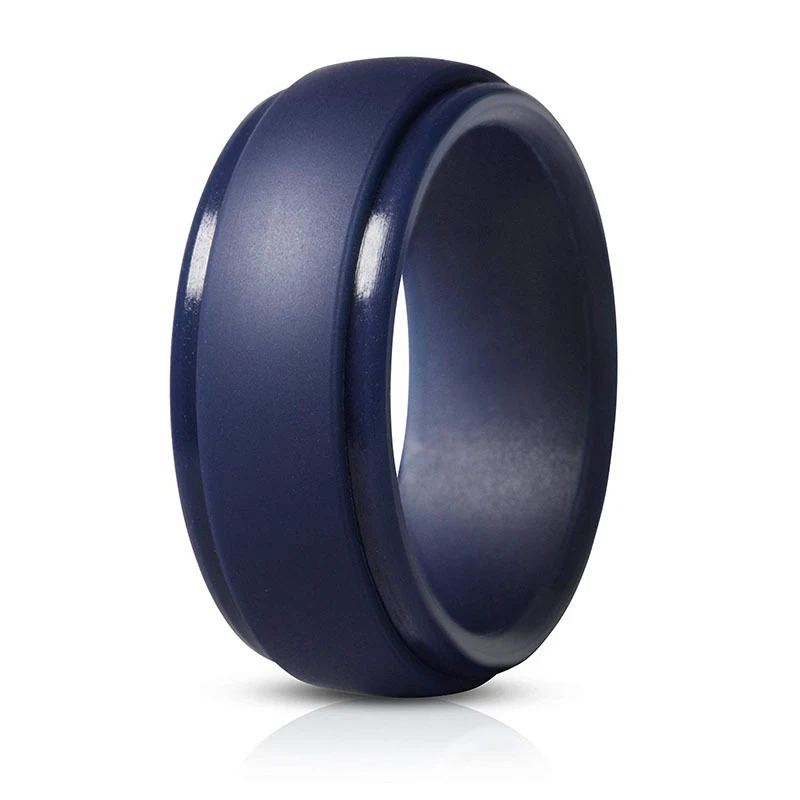 New Fashion Silicone Rings For Men Women Wedding Rubber Ring Hypoallergenic Flexible Silicone Finger Ring 7-12 Size