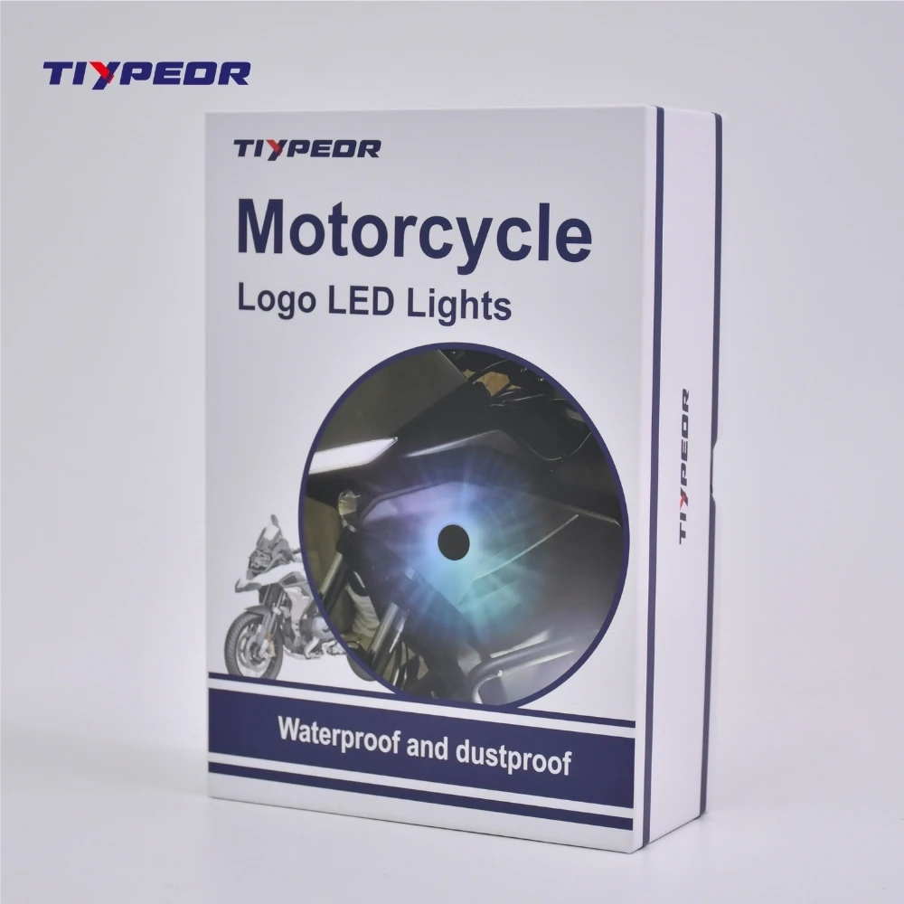 TIYPEOR LED Angel Eyes 50mm RGB Bluetooth-Steuerung Lichtkreis mit Abdeckring für BMW Logo Hintergrundbeleuchtung LED für YAMAHA – Detail 8