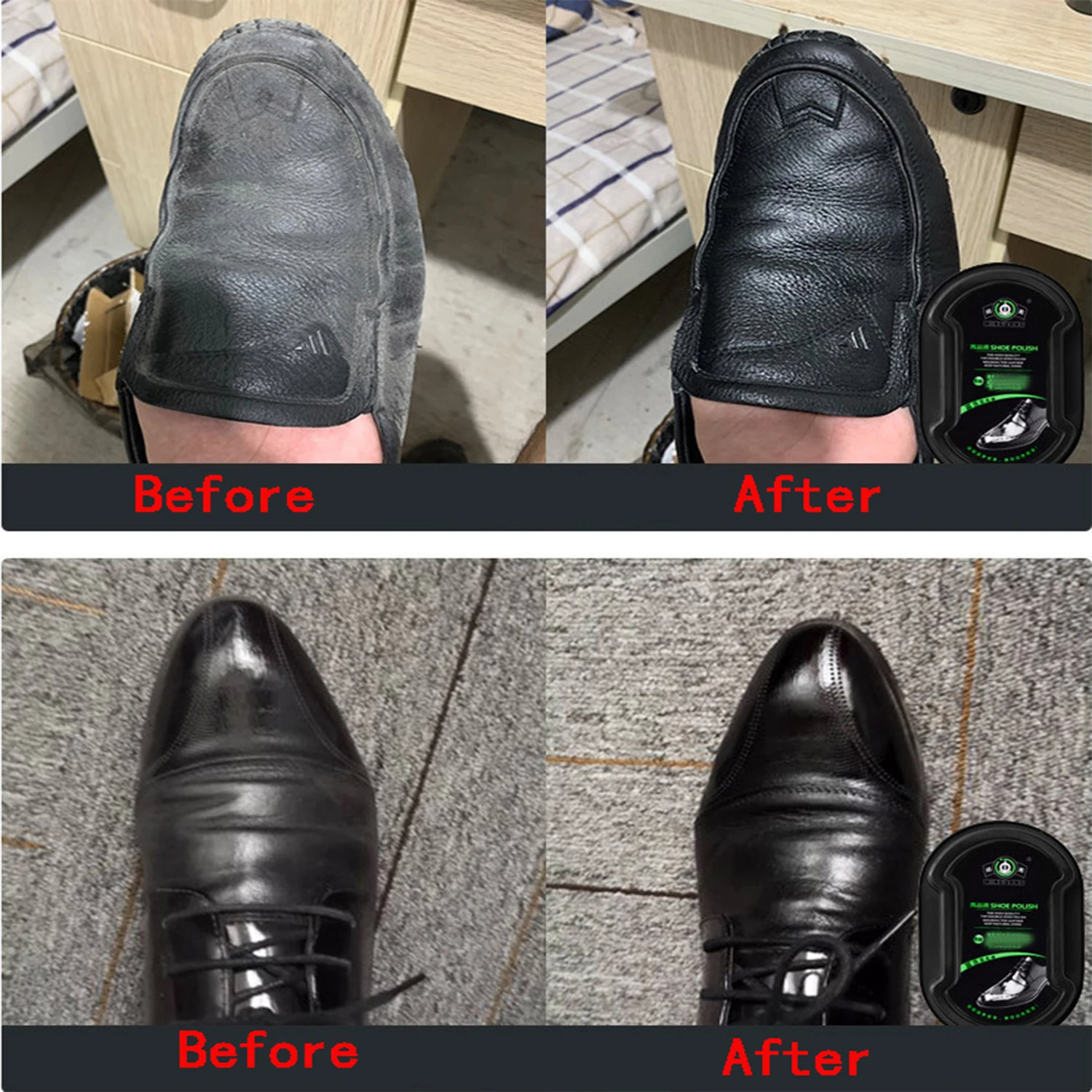 Leather Polisher Sponge Liquid Cleaning Wax Brush