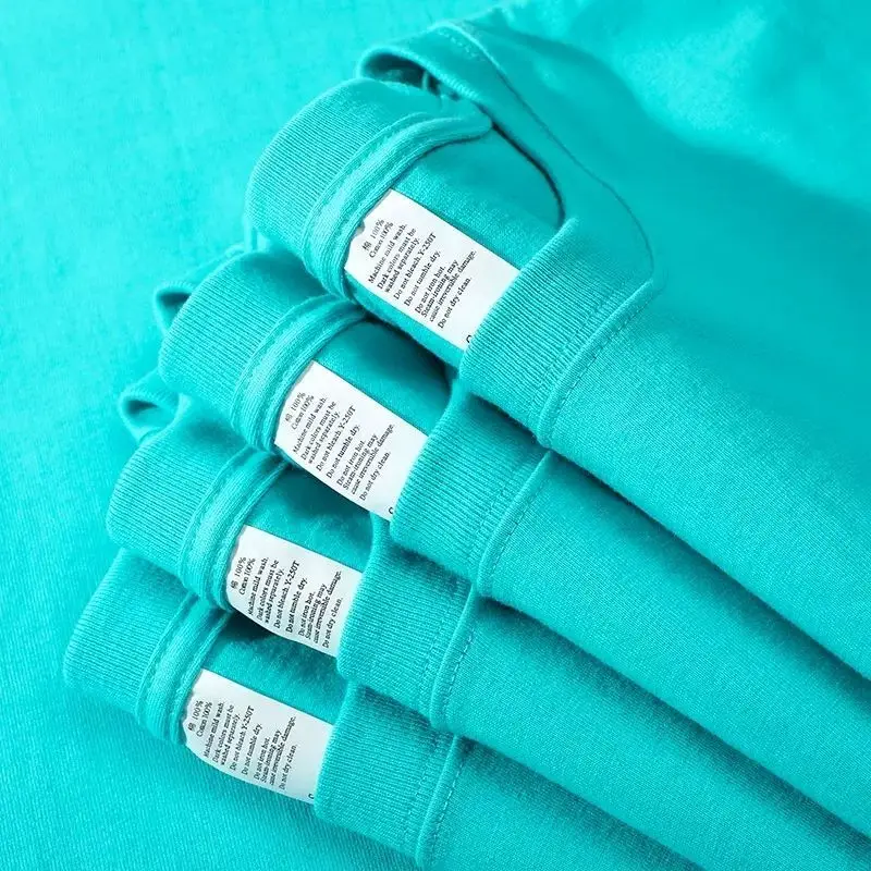 Heavyweight Avocado Green Brushed Cotton Short Sleeve Summer T-Shirt