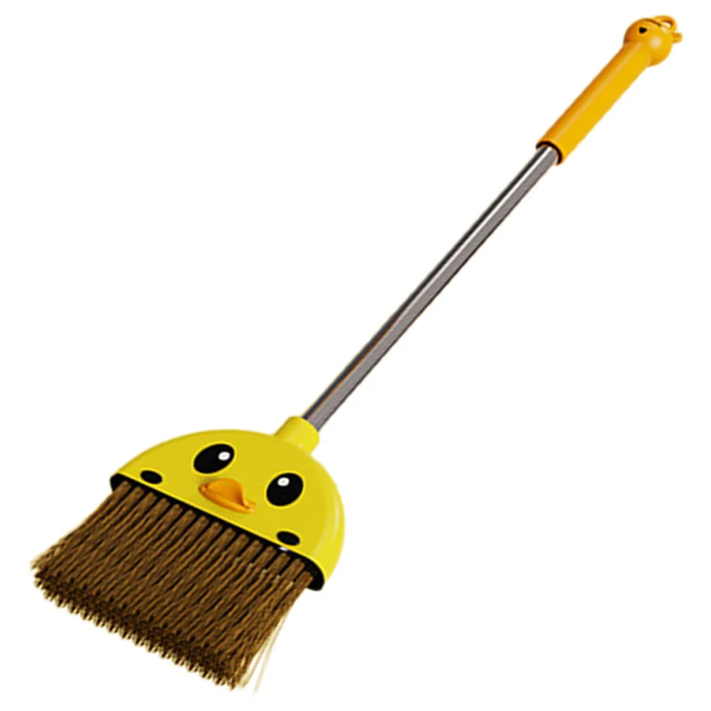 

Little Yellow Duck Broom Child Broom Kids Cartoon Broom Toy Small Cleaning Broom Dustpan Brush Pretend Play Toddler Broom