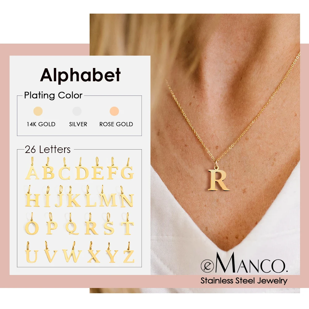 Gold Initial Necklaces