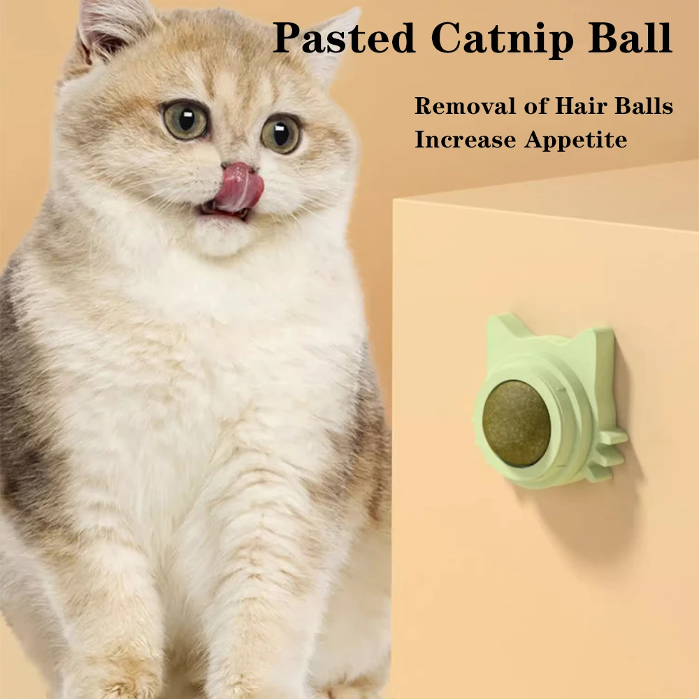 Cat Toy Catnip Ball Pasted Cat Mint On The Wall Pet Ball Toys For Cat Accessories Pet Supplies juguetes para gatos 고양이 Mascotas