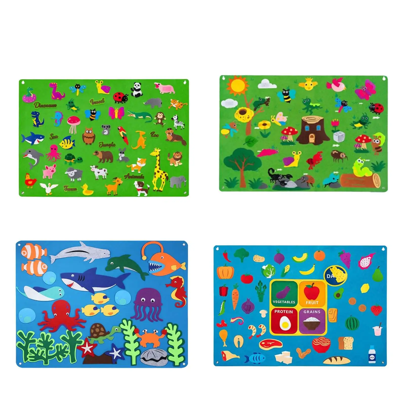 

Wall Felt Board Early Learning Toy Teaching Aids for Kids Toddlers Preschool