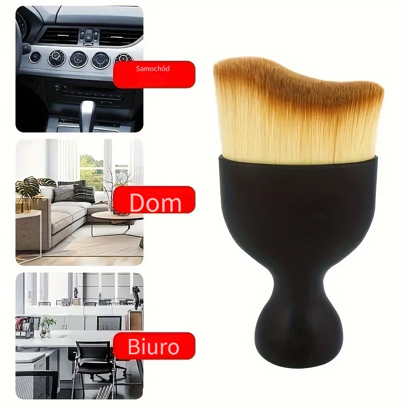 Car Interior Cleaning Brush Air Conditioner Air Outlet Cleaner Soft Brush Car Crevice Dust Removal Tool Brush 2