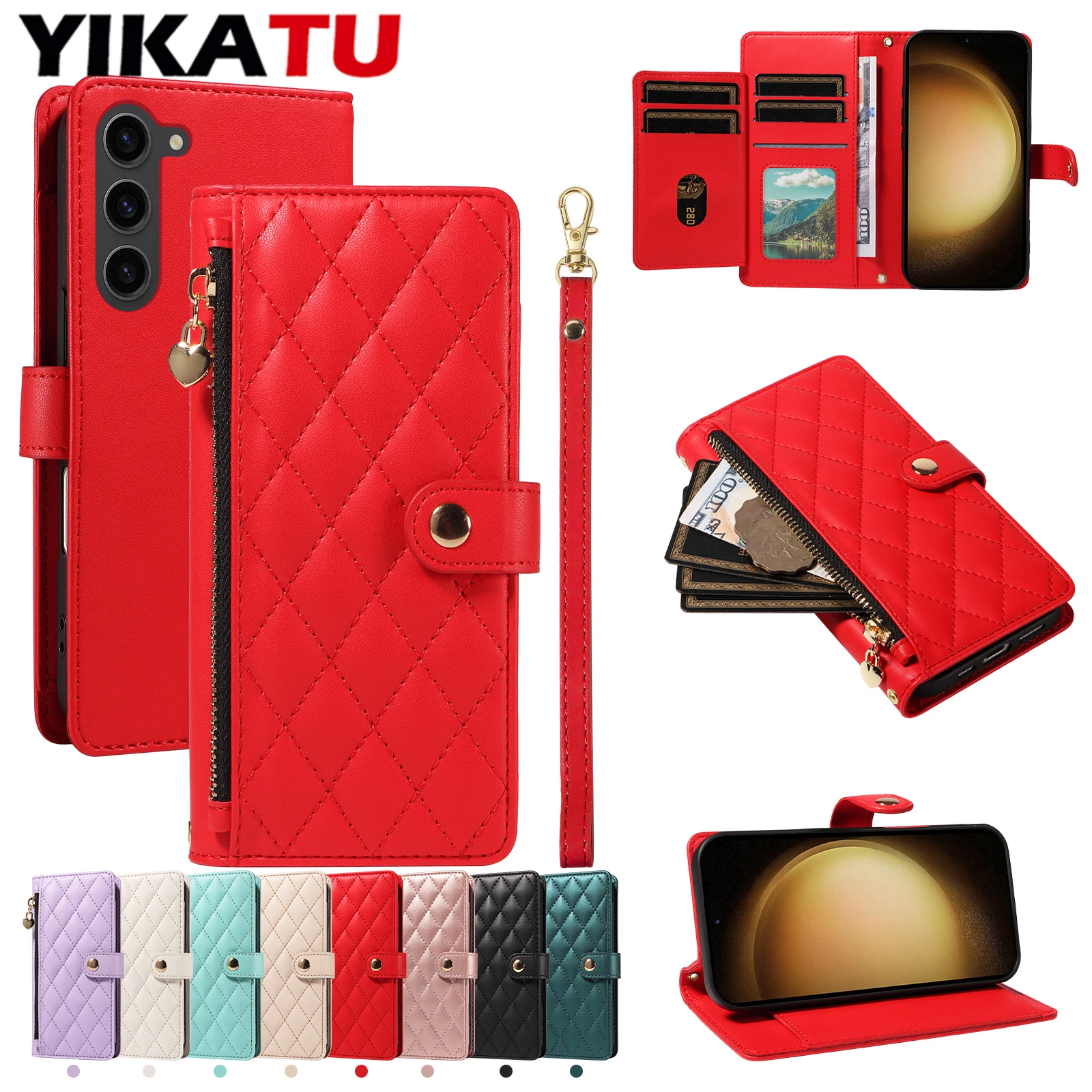 Multi-Card Slot Storage Wallet Case