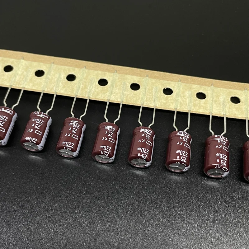 220uF 25V NIPPON NCC KY Series 8x12mm Low Impedance 25V220uF Aluminum Electrolytic Capacitor 10pcs,electrolytic capacitor,aluminum capacitor,aluminum electrolytic capacitor