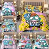 Hangyodon Bedding Sets Sanrio Comforter Bed Cover Duvet Cover Pillow Case 2-3 Pieces Sets Kids Adult Bedroom Decor 1
