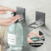 Aluminum Shower Gel Bottle Rack Adjustable Shampoo Hanger Hooks No Drill Wall Mounted Universal Soap Dispenser Holder Home 2